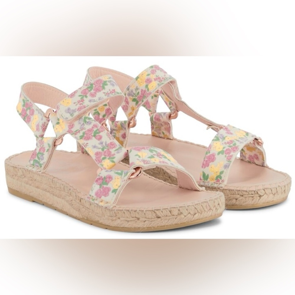 LoveShackFancy x Manebi Hiking Espadrilles Floral Print Size 41 Cottagecore Boho